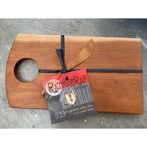 Maple & Cherry Cutting Board Cheese W/ Rosewood Spreader Gift Reclaimed Artisan